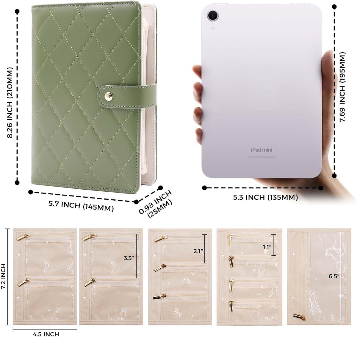 Travel jewelry organizer case for women open storage compartments