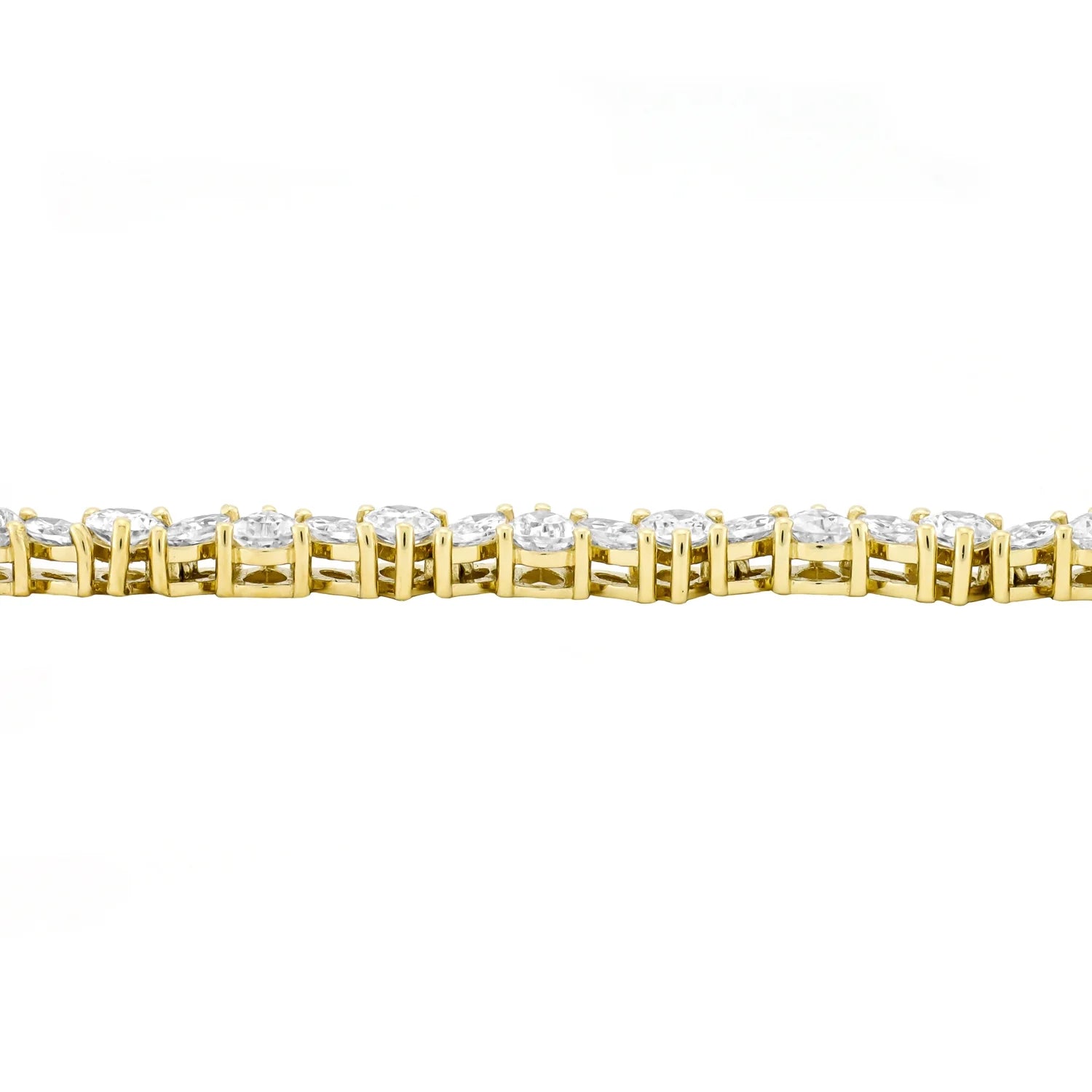 14k gold plated sterling silver diamond bracelet women