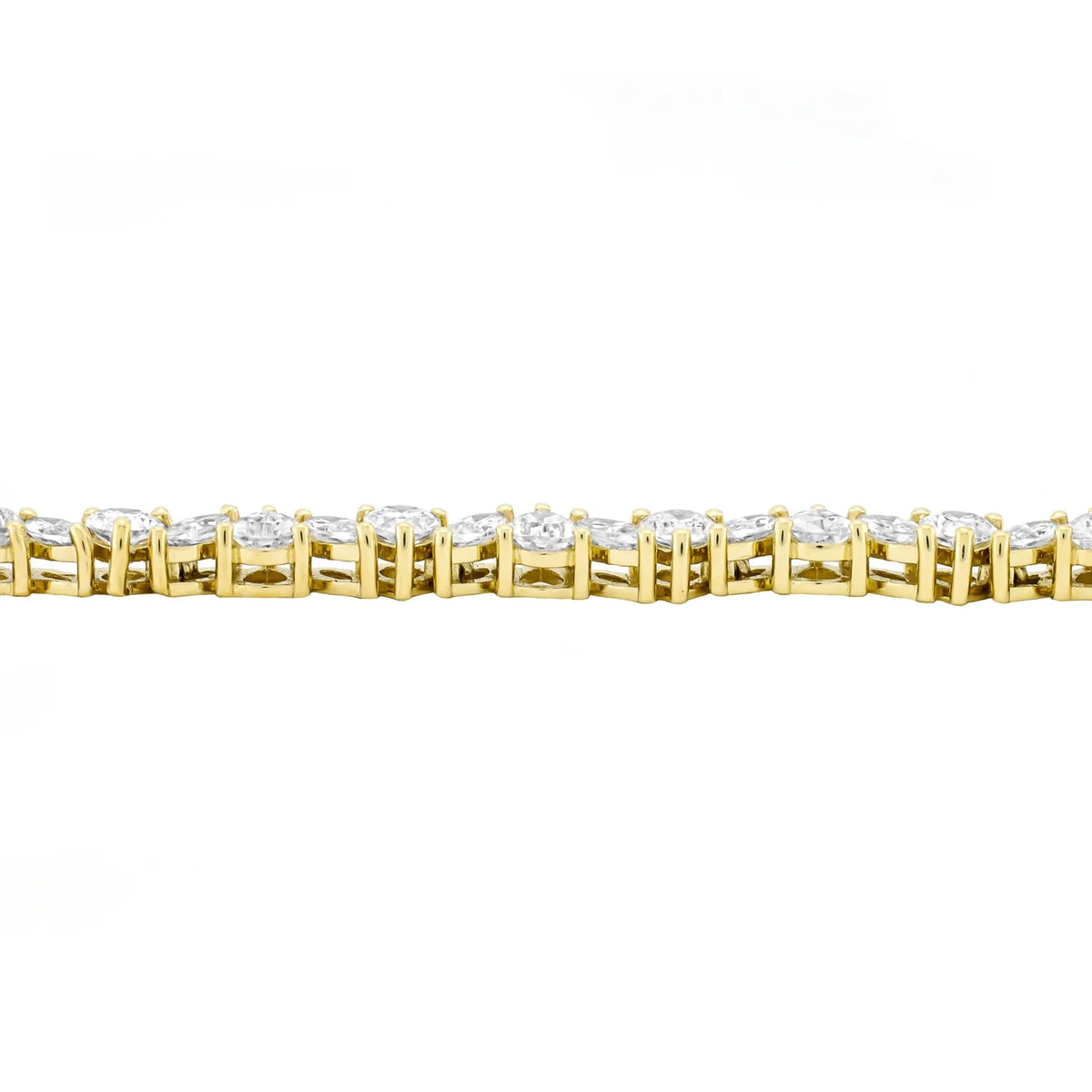 14k gold plated sterling silver diamond bracelet women