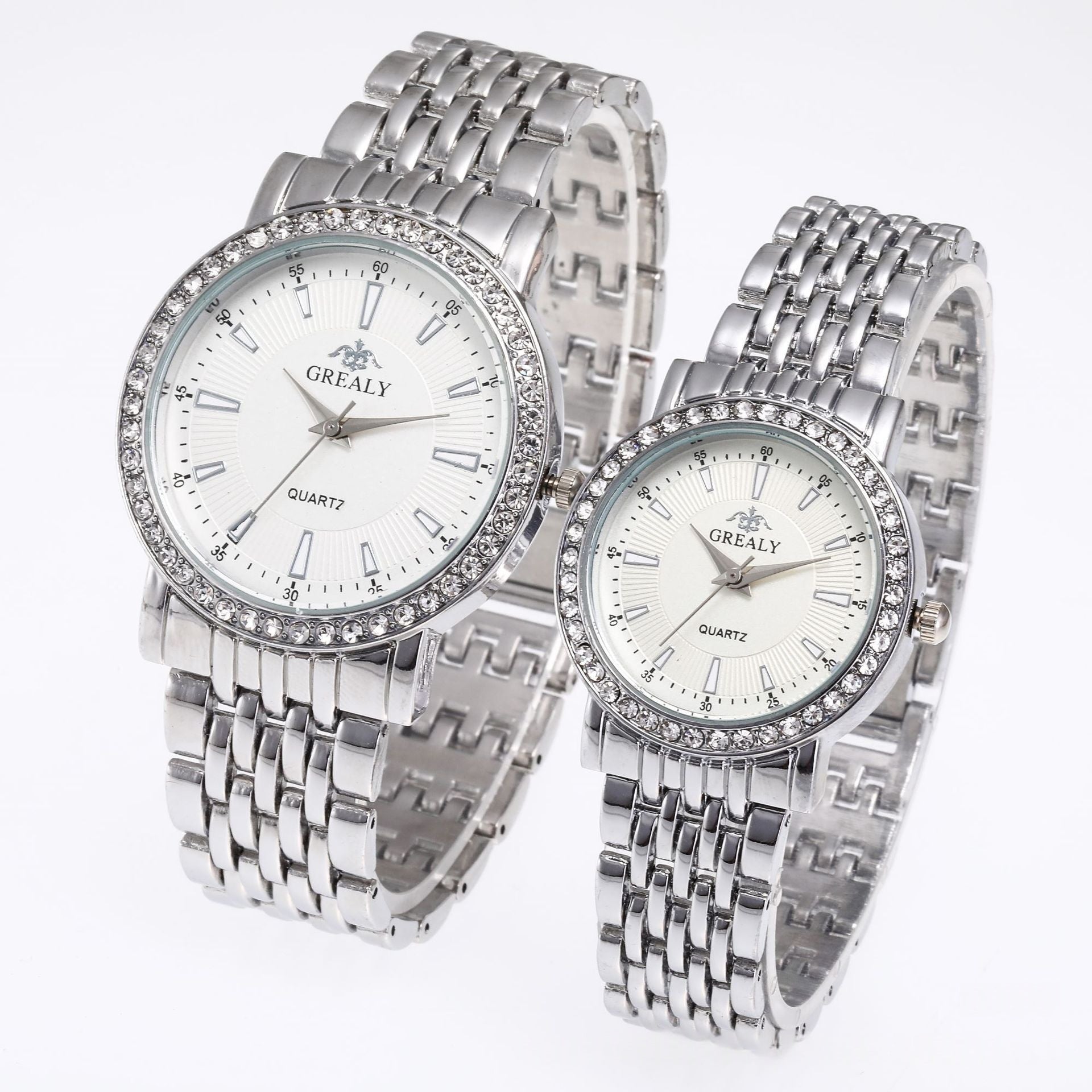 Quartz dress couple watches full set