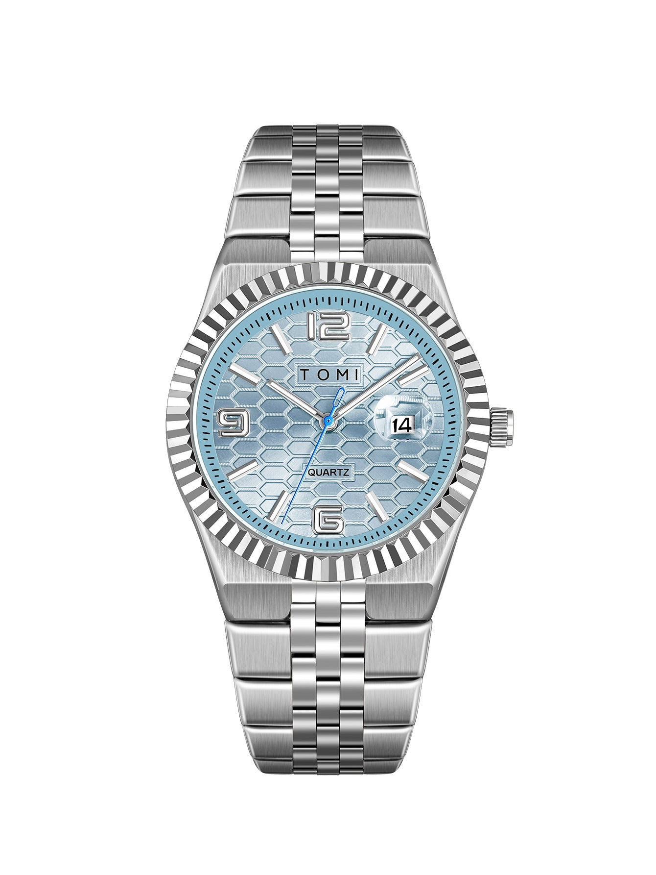 Fashionable minimalist mens watch