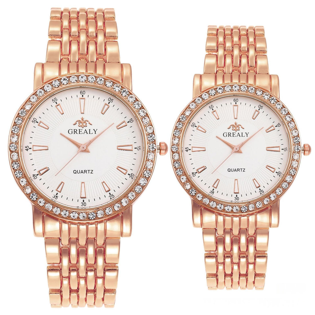 Quartz dress couple watches full set