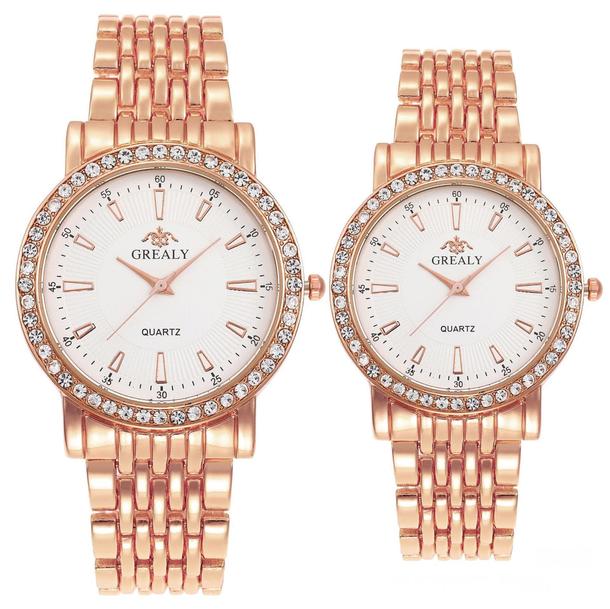 Quartz dress couple watches full set