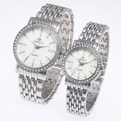 Quartz dress couple watches full set