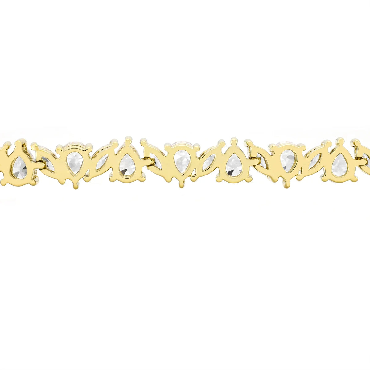 14k gold plated sterling silver diamond bracelet women