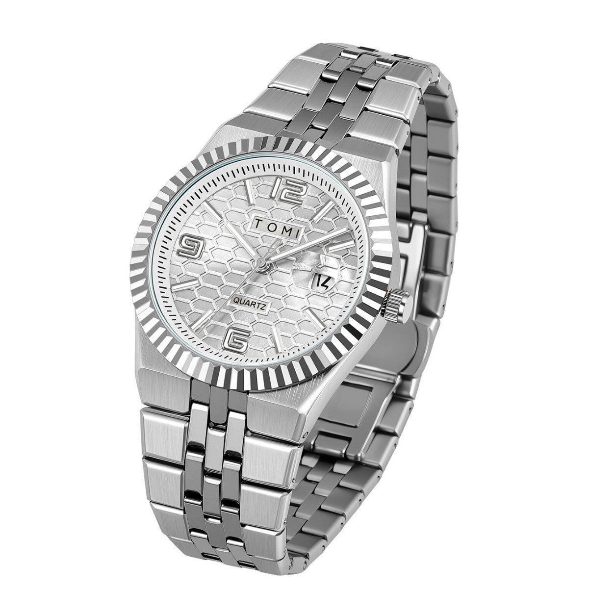 Fashionable minimalist mens watch