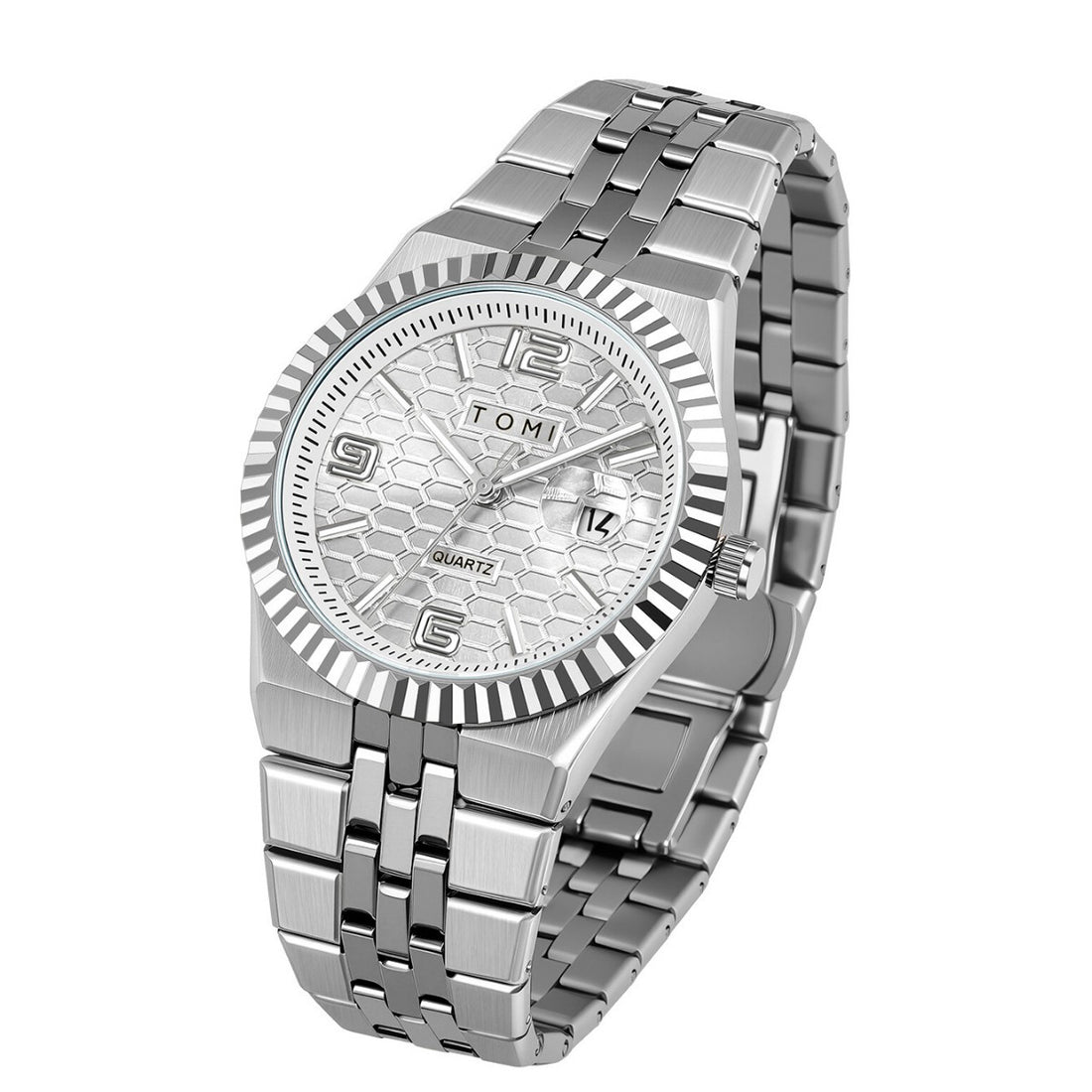 Fashionable minimalist mens watch