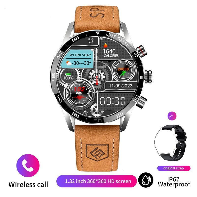 bluetooth smartwatch men blood pressure &amp; heart rate