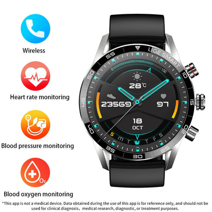 bluetooth smartwatch men blood pressure &amp; heart rate